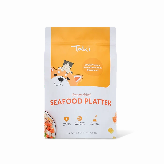 Taki Freeze Dried Treats for Dogs & Cats - Seafood Platter 50g