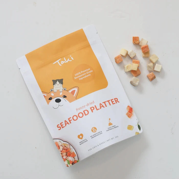 Taki Freeze Dried Treats for Dogs & Cats - Seafood Platter 50g