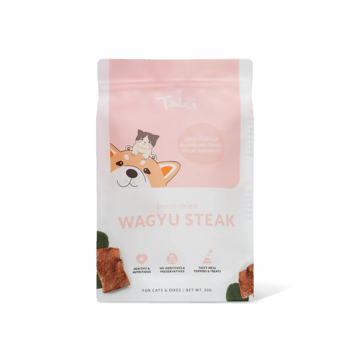 Taki Freeze Dried Treats for Dogs & Cats - Wagyu Steak 50g