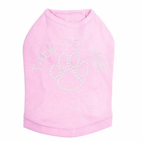 Talk To The Paw Rhinestone Dog Tank