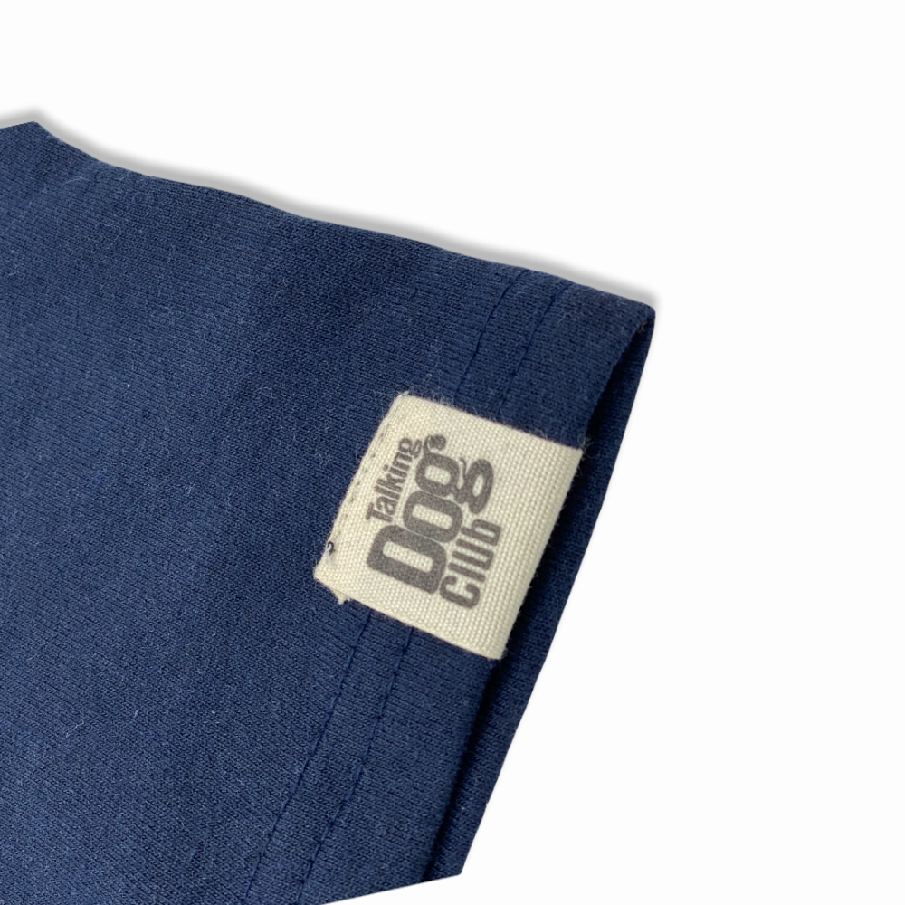 Talking Dog Club Doggy Warmer Solid Sweatshirt for Dogs (Navy Blue)