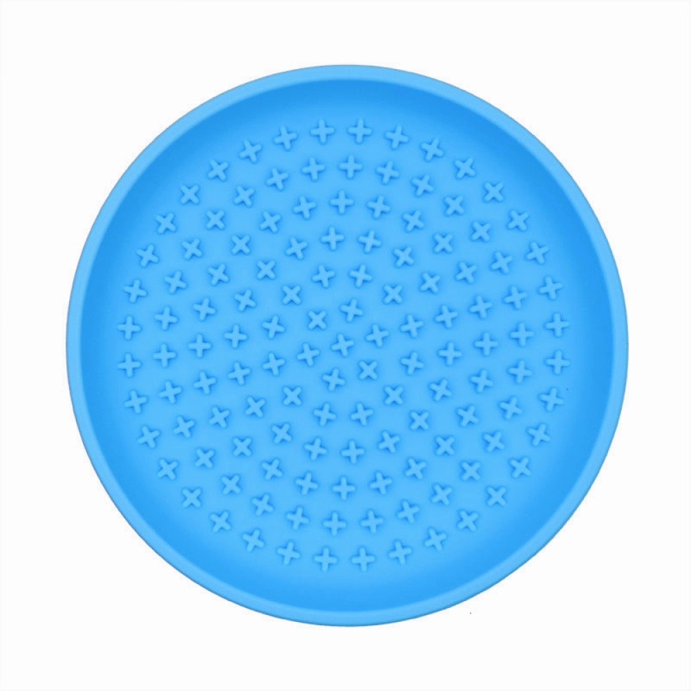Talking Dog Club Lickables Licking Bowls for Dogs and Cats (Blue)