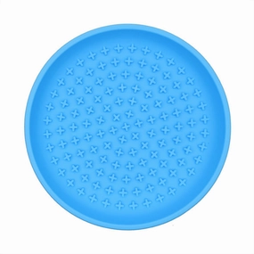 Talking Dog Club Lickables Licking Bowls for Dogs and Cats (Blue)