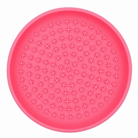 Talking Dog Club Lickables Licking Bowls for Dogs and Cats (Pink)