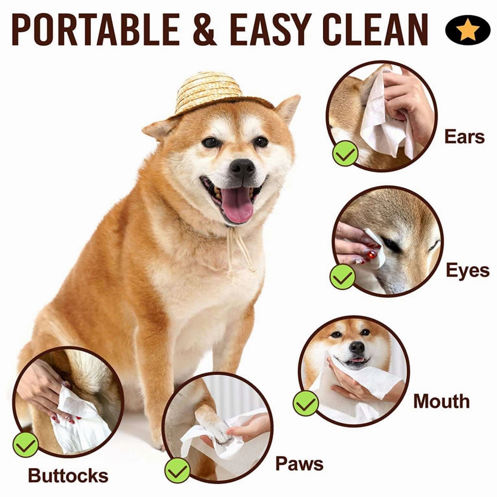 Talking Dog Club Unscented Wipes for Dogs and Cats