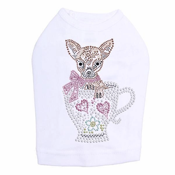 Teacup Chihuahua Rhinestone Dog Tank