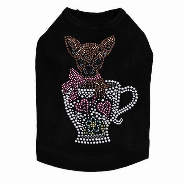 Teacup Chihuahua Rhinestone Dog Tank