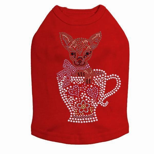 Teacup Chihuahua Rhinestone Dog Tank