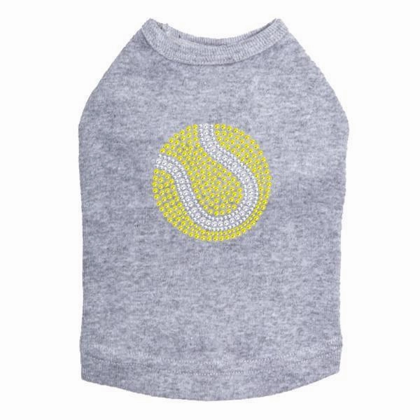 Tennis Ball Rhinestone Dog Tank