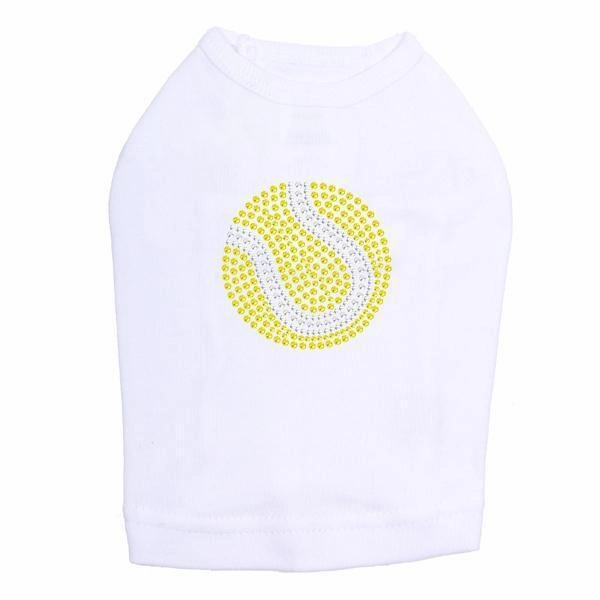 Tennis Ball Rhinestone Dog Tank