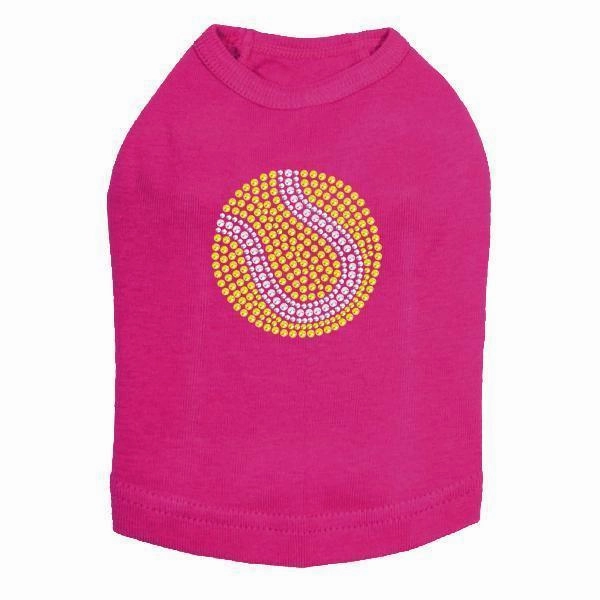 Tennis Ball Rhinestone Dog Tank