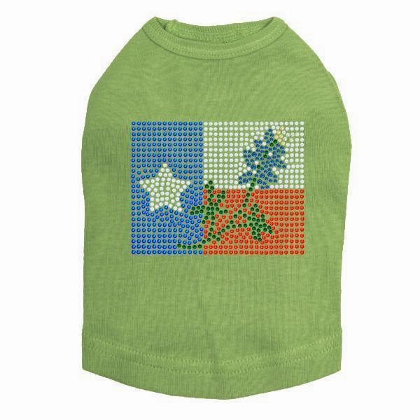 Texas Flag Rhinestone Dog Tank