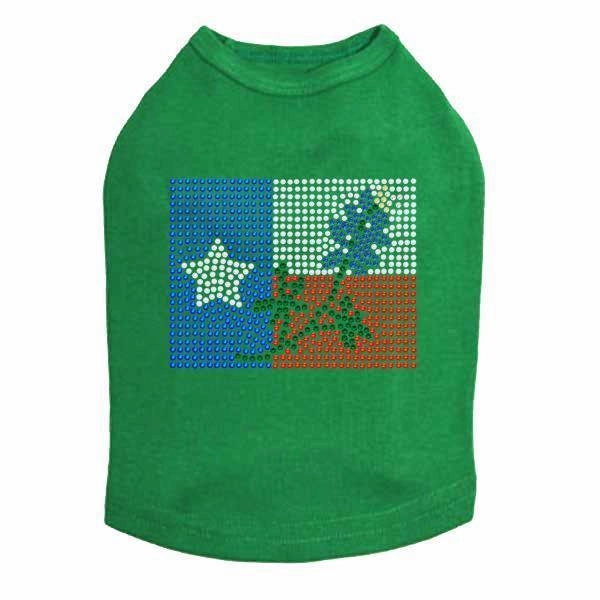 Texas Flag Rhinestone Dog Tank