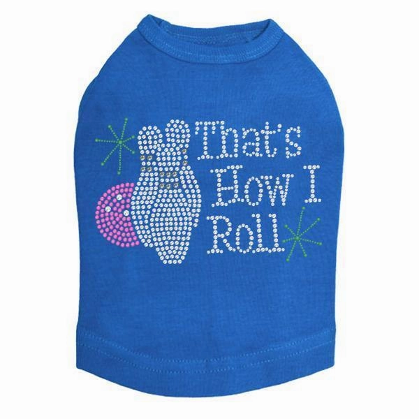 That's How I Roll Rhinestone Dog Tank