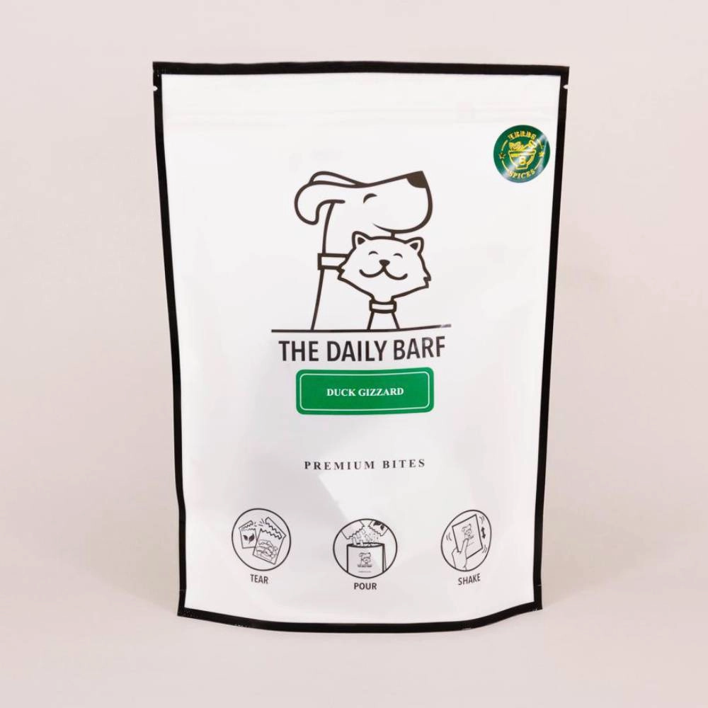 The Daily Barf Dog & Cat Treats Dehydrated Chewy Duck Gizzard 90g