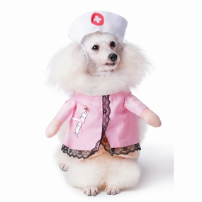 The Happy Lots Nurse Pet Costume for Dogs (Pink)
