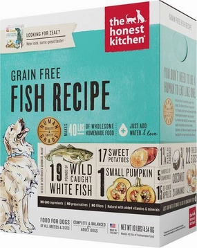 The Honest Kitchen Dog Dehydrated Grain-Free Fish Recipe (Zeal) 4lb