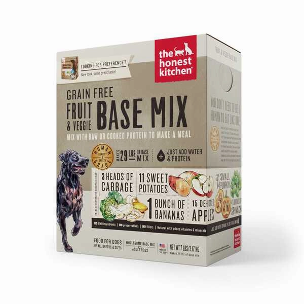 The Honest Kitchen Dog Dehydrated Grain-Free Fruit & Veggie Base Mix (Preference) 7lb