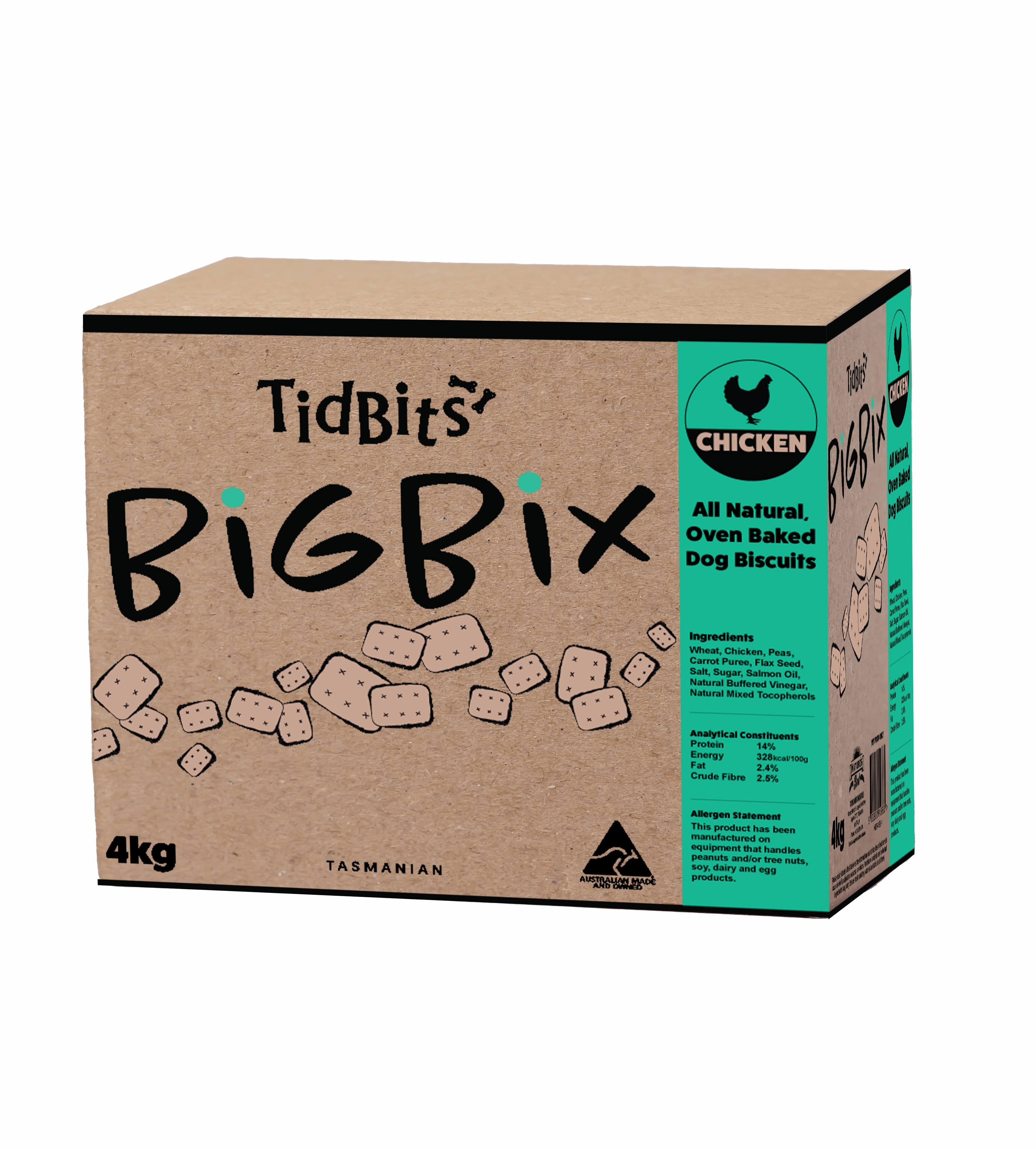 TidBits - Big Bix Chicken Dog Treats (4kg)