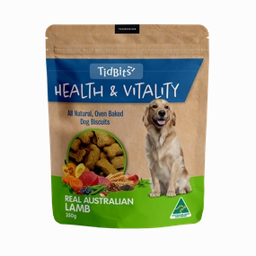 TidBits - Health & Vitality Lamb Dog Biscuits (350g)