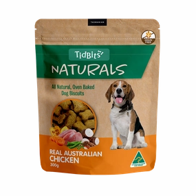 TidBits - Naturals Grain Free Chicken Dog Biscuits (300g)