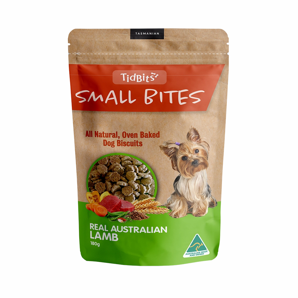 TidBits - Small Bites Lamb Dog Biscuits (180g)