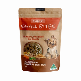 TidBits - Small Bites Peanut Butter Dog Biscuits (180g)