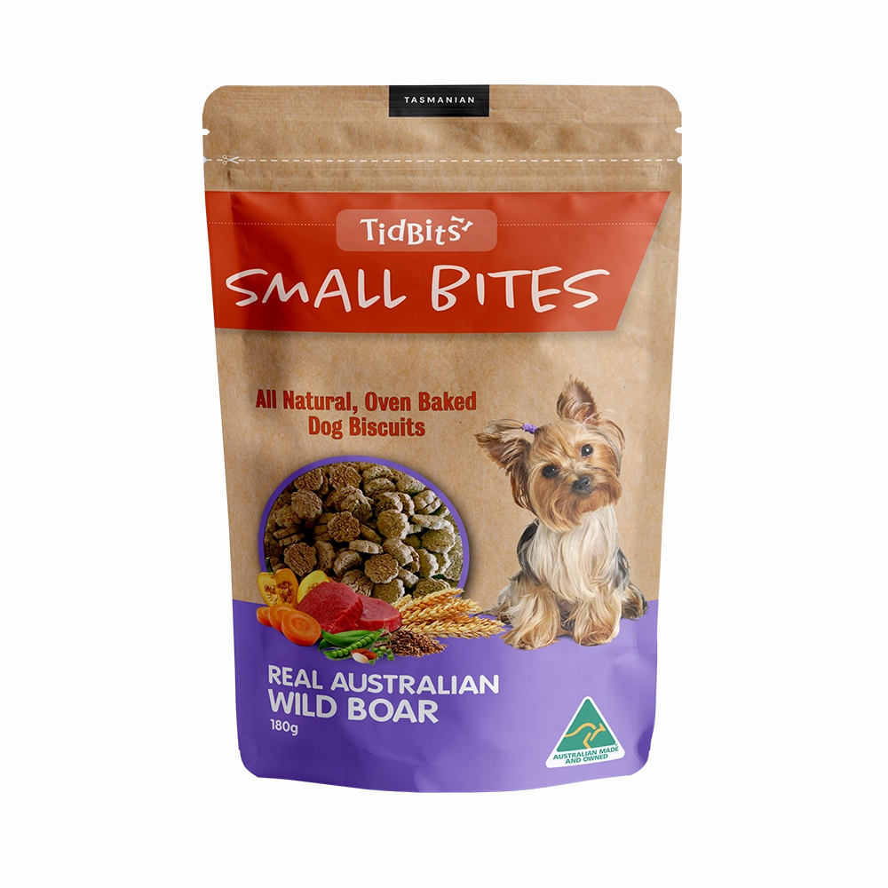 TidBits - Small Bites Wild Boar Dog Biscuits (180g)
