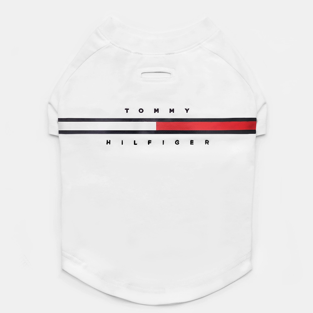Tommy Hilfiger Heritage Tino Tshirt for Dogs (Optic White)