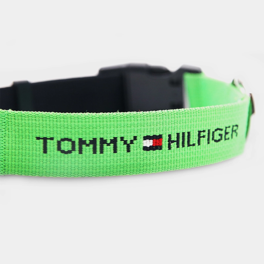 Tommy Hilfiger Webbing Collar for Dogs (Lime)