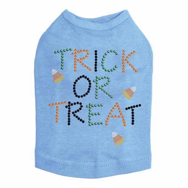 Trick Or Treat Candy Corn Rhinestone Dog Tank