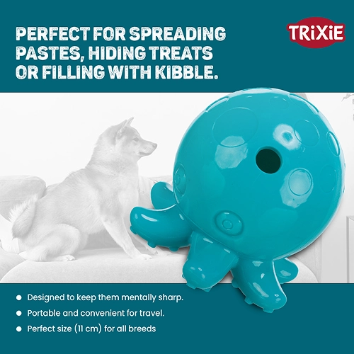 Trixie Snack Octopus Interactive Chew Toy for Dogs (Blue)