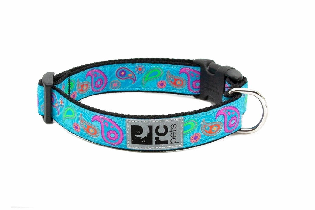Tropical Paisley Clip Collar