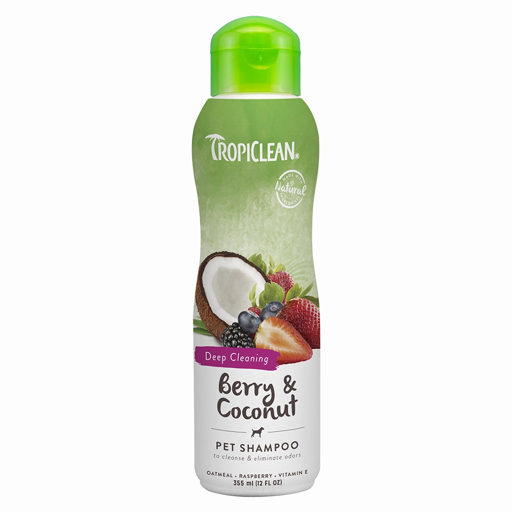 Tropiclean Deep Cleaning Berry & Coconut Pet Shampoo 12oz