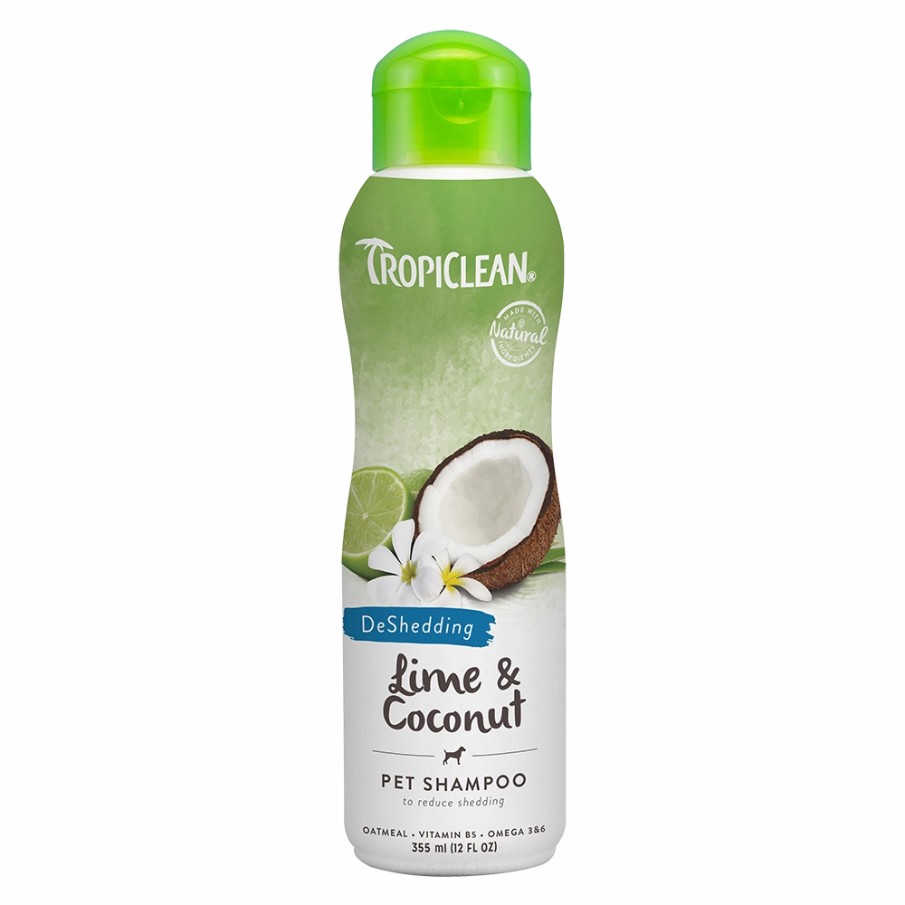 Tropiclean DeShedding Lime & Coconut Pet Shampoo 12oz