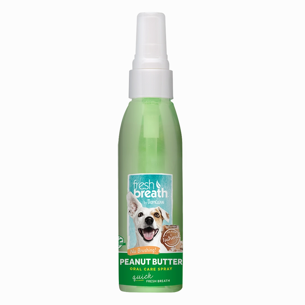 Tropiclean Fresh Breath Oral Care Spray Peanut Butter 4oz