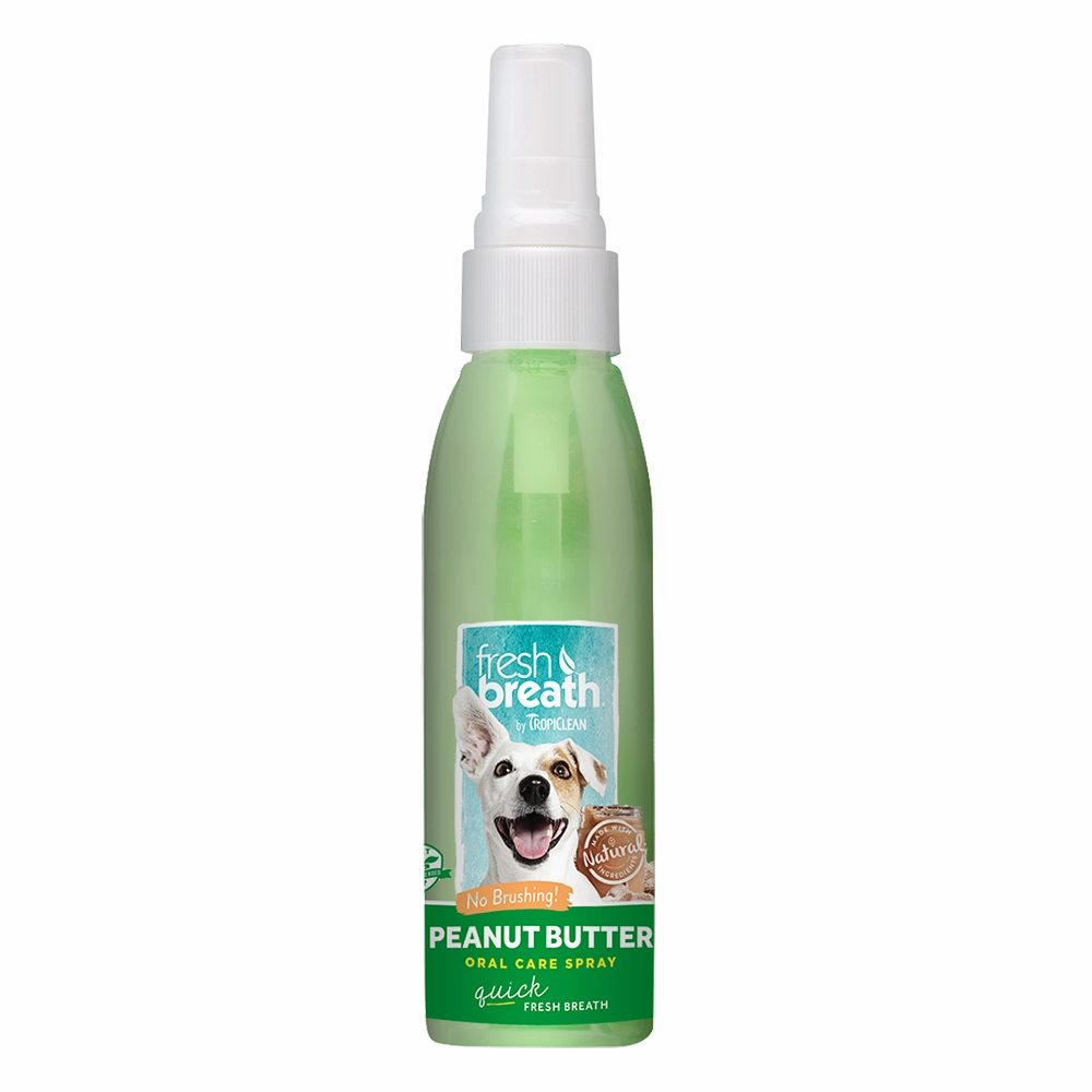 Tropiclean Fresh Breath Oral Care Spray Peanut Butter 4oz