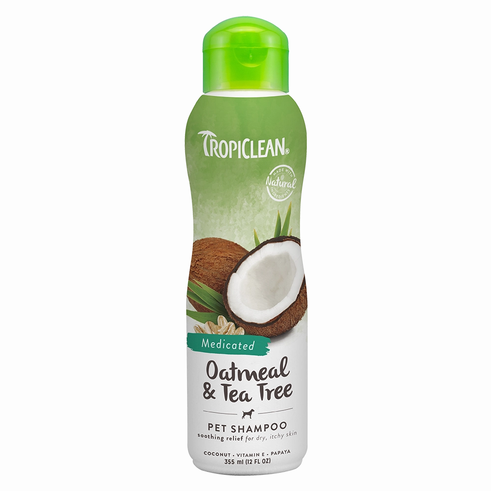 Tropiclean Medicated Oatmeal & Tea Tree Pet Shampoo 12oz