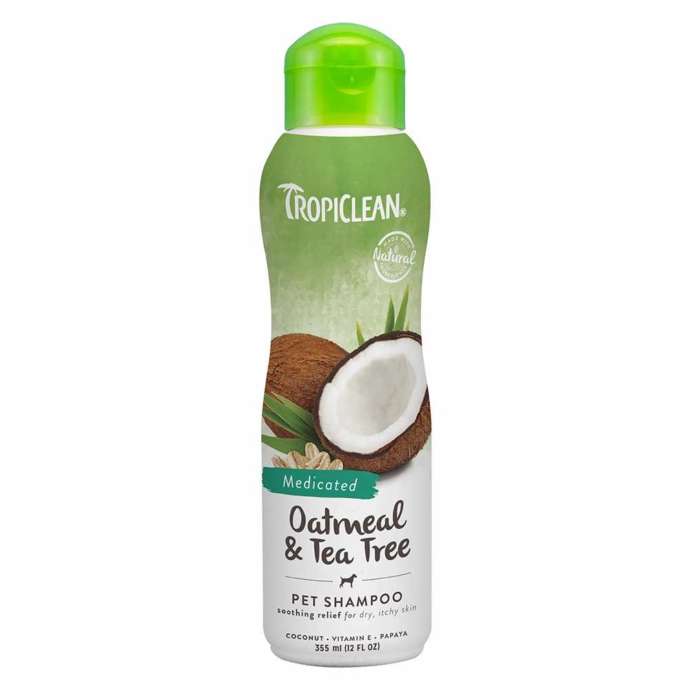 Tropiclean Medicated Oatmeal & Tea Tree Pet Shampoo 12oz