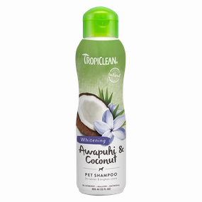 Tropiclean Whitening Awapuhi & Coconut Pet Shampoo 12oz