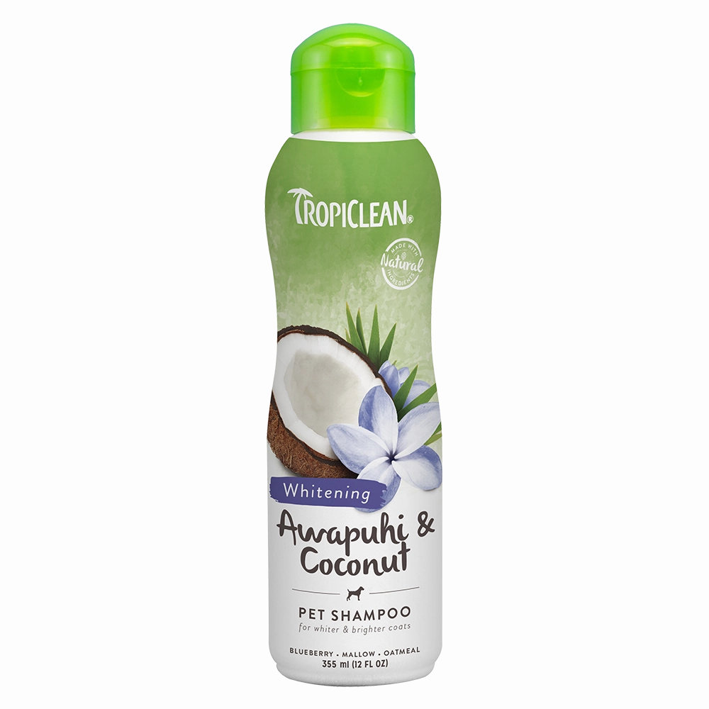 Tropiclean Whitening Awapuhi & Coconut Pet Shampoo 12oz
