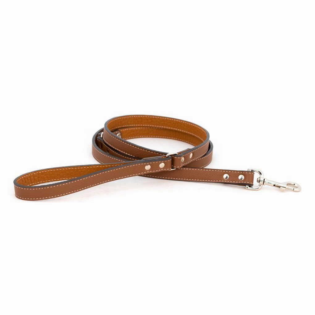 Tuscan Leather Dog Leash Brown