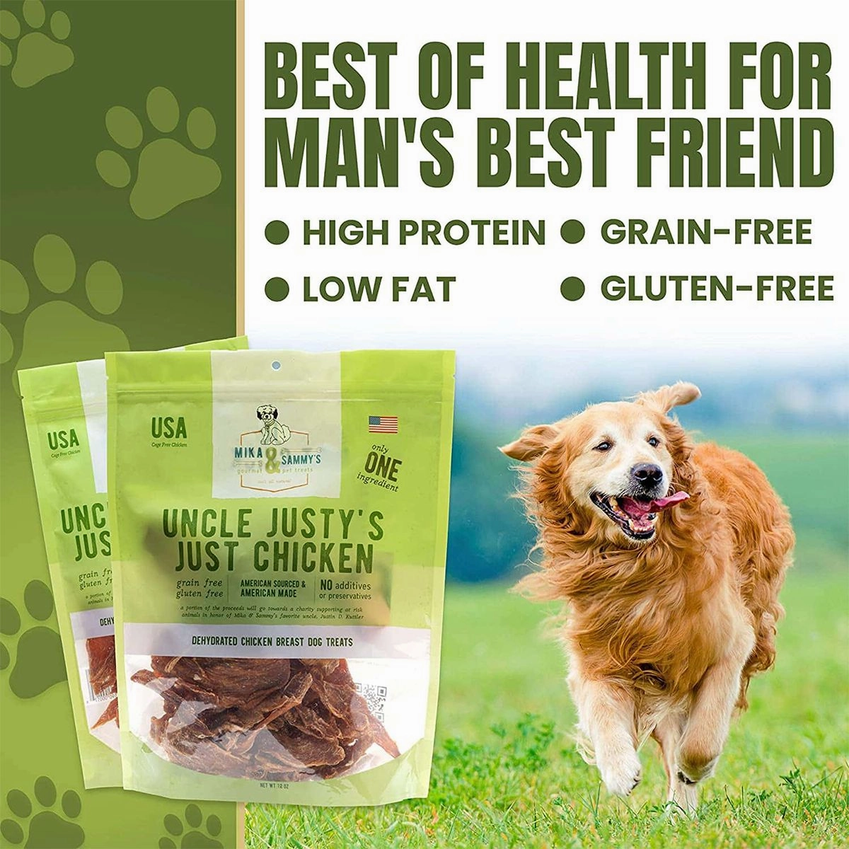 Uncle Justy's Just Chicken Jerky Dog Treats