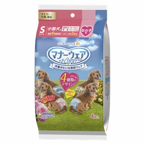 Unicharm Pet Dog Trial Pack Female Diaper S 4pcs