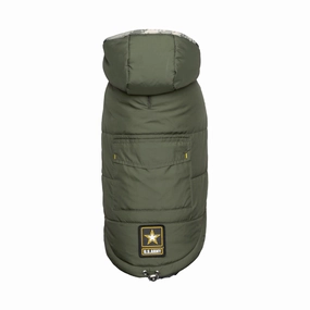 US Army Parka Dog Jacket Dark Camo