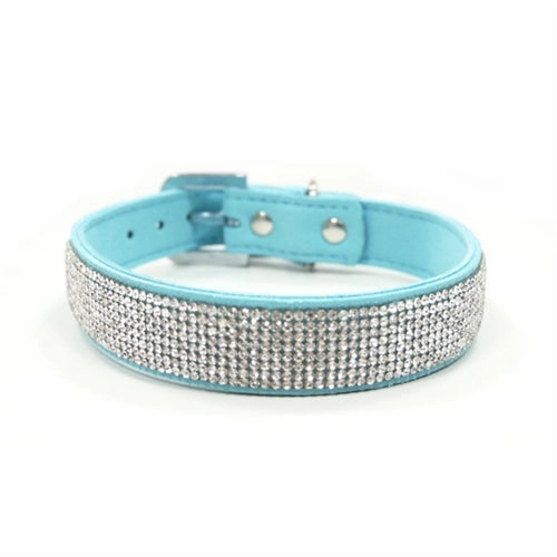 VIP Bling Collar in Light Blue