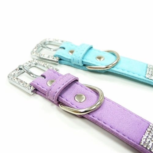 VIP Bling Collar in Light Blue