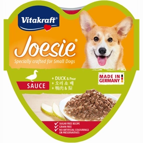 Vitakraft Dog Joesie Hearts Duck & Pear 85g
