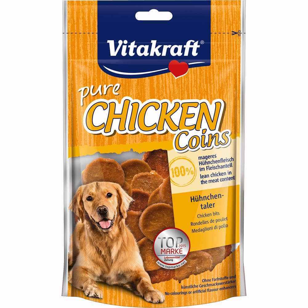 Vitakraft Dog Treats Pure Chicken Coins 80g
