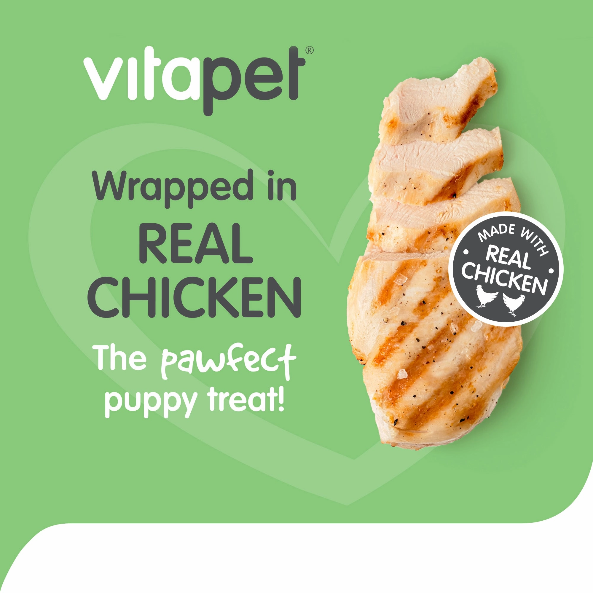 VitaPet - Chewz Chicken Wrapped Rawhide Twist Dog Treat (7pk)